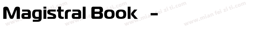 Magistral Book 字体字体转换
